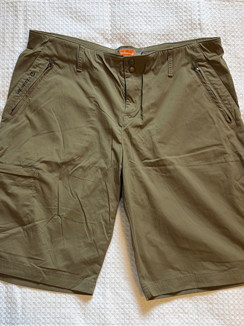 Merrell Men's Olive Hybrid Outdoor Shorts